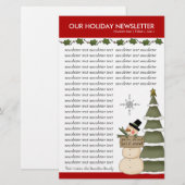 Nieuwsbrief kerstmis of feestdag Sjabloon Briefpapier (Voorkant / Achterkant)