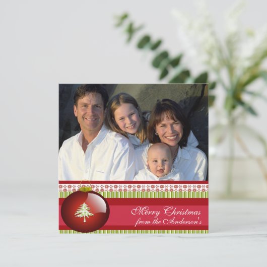 Nieuwsbrief met de Kaart voor Kerstmis op het Rood (Staand voorkant)