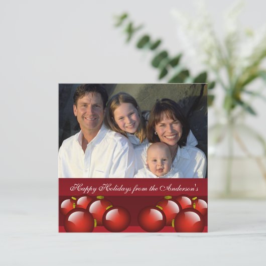 Nieuwsbrief met de Kaart voor Kerstmis op het Rood (Staand voorkant)