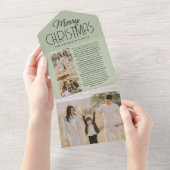 Nieuwsbrief met kerstfeestdag all in one uitnodiging (Afscheurbaar)