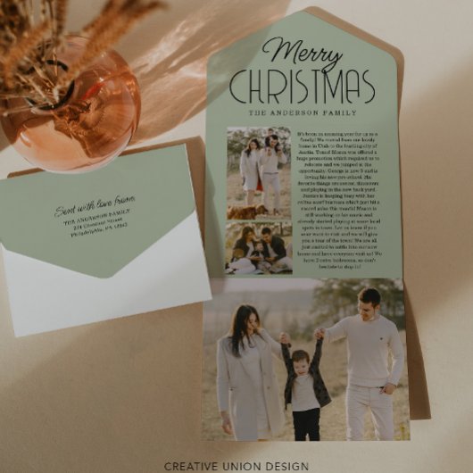 Nieuwsbrief met kerstfeestdag all in one uitnodiging