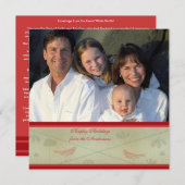 Nieuwsbrief op Back Red Bird Vakantie Kaart (Voorkant / Achterkant)