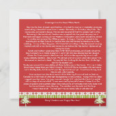 Nieuwsbrief op de achterste kerstkaart van Red Dam Kaart (Achterkant)