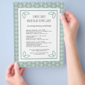 nieuwsbrief Rustic Leaves Support Group Flyer (Hand)