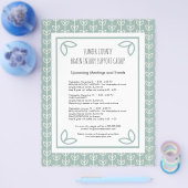 nieuwsbrief Rustic Leaves Support Group Flyer (Enkel)