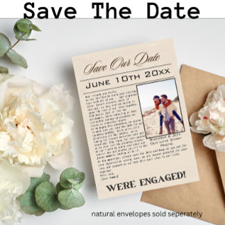 NIEUWSBRIEF Sla onze datum op Huwelijksaankondigin Save The Date