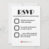 Nieuwsbrief-stijl bruiloft uitnodiging (Achterkant)