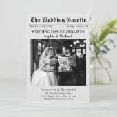 Nieuwsbrief Uitnodiging bruiloft (Staand voorkant)