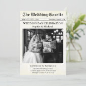 Nieuwsbrief Uitnodiging bruiloft (Staand voorkant)