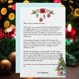 Nieuwsbrief van de kerstfamilie van het land Jouw Briefpapier