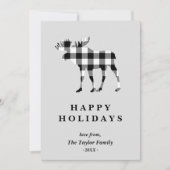 Nieuwsbrief voor Black Pset-kerstman Feestdagenkaart (Voorkant)