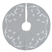 Nieuwse kerstboomrokken imitatie linnen kerstboom rok (Voorkant)