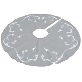 Nieuwse kerstboomrokken imitatie linnen kerstboom rok (Gekanteld)