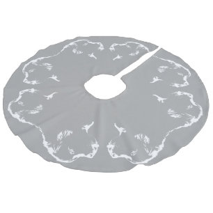 Nieuwse kerstboomrokken imitatie linnen kerstboom rok