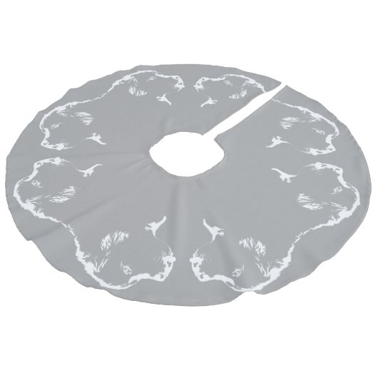 Nieuwse kerstboomrokken imitatie linnen kerstboom rok (Gekanteld)