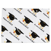 Nieuwsfeest in het moderne afstuderen groot cadeauzakje (Achterkant)