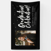 Nieuwsfeest in het moderne afstuderen spandoek (Verticaal)