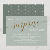 Nieuwsfeest in moderne vorm en Gold Script Kaart (Voorkant / Achterkant)