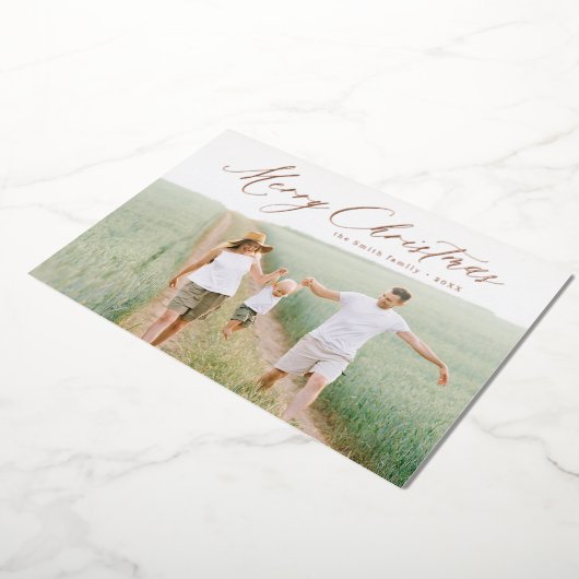 Nieuwsfeest met feestdag voor vrolijk kerstfeest folie uitnodiging (Gedraaid)