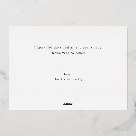 Nieuwsfeest met feestdag voor vrolijk kerstfeest folie uitnodiging (Achterkant)