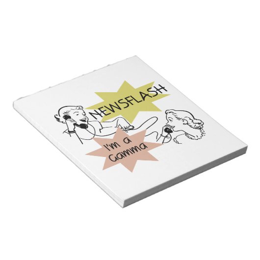 Nieuwsflits Ik ben een Gamma Gifts Notitieblok (Schuin)