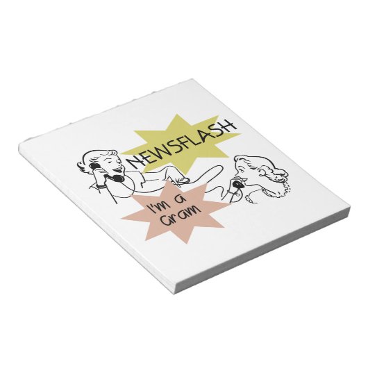 Nieuwsflits Ik ben een Gram Cadeaus Notitieblok (Schuin)