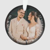 Nieuwsfoto 'Gehuwd en vermakelijk' 1 Kerstmis Ornament (voorkant)