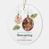 Nieuwsfoto's kerstfeestdag keramisch ornament (Links)