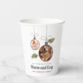 Nieuwsfoto's kerstfeestdag papieren bekers (Achterkant)