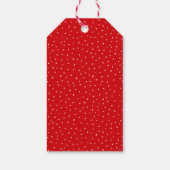 Nieuwsfoto's van moderne en elegante kerstfamilie cadeaulabel (Achterkant)