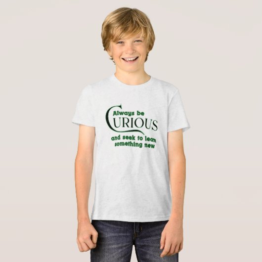 Nieuwsgierig 7W Tri-Blend Shirt (Voorkant volledig)