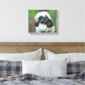 Nieuwsgierig aap canvas afdruk (Insitu (Slaapkamer))