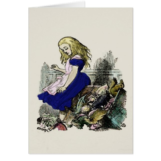 Nieuwsgierig Alice ~ Card (Voorkant)