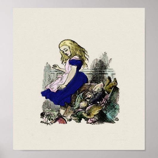 Nieuwsgierig Alice ~ Print/Poster Wonderland Poster (Voorkant)