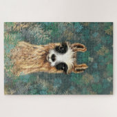 Nieuwsgierig Baby Llama Puzzle Funny Legpuzzel (Horizontaal)