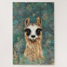 Nieuwsgierig Baby Llama Puzzle Funny Legpuzzel