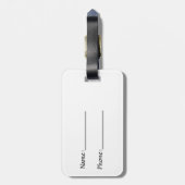 nieuwsgierig bagagelabel (Achterkant verticaal)