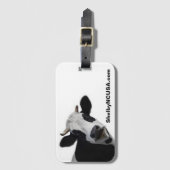 Nieuwsgierig Bagagelabel Koe (Voorkant (verticaal))