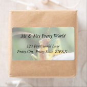 Nieuwsgierig bidsprinkhaan etiket (Insitu)