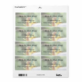 Nieuwsgierig bidsprinkhaan etiket (Full Sheet)