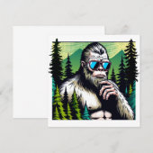 Nieuwsgierig Bigfoot met Zonnebril Verbergen in Bo (Voorkant / Achterkant)