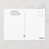 Nieuwsgierig Blue Jay Briefkaart (Achterkant)