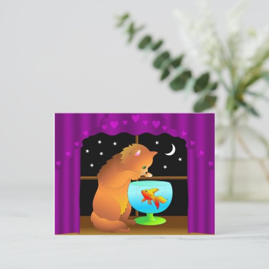 nieuwsgierig briefkaart (Staand voorkant)