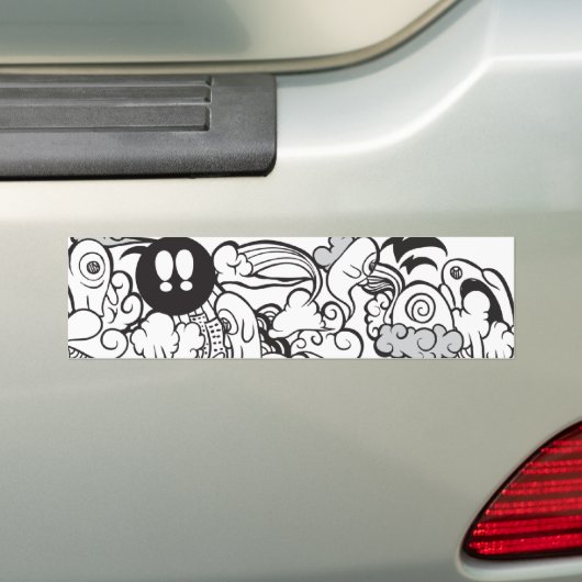 nieuwsgierig bumpersticker (Op auto)
