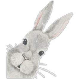 Nieuwsgierig Bunny Rabbit Baby Room Decor Sticker