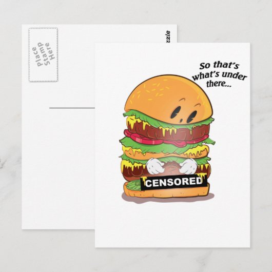 nieuwsgierig Burger Briefkaart (Voorkant / Achterkant)