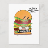 nieuwsgierig Burger Briefkaart (Voorkant)