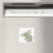 Nieuwsgierig Cartoon Olifantmagneet Magneet (Insitu (Vaatwasser))