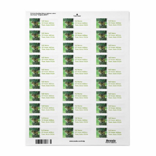 Nieuwsgierig Chipmunk Mailing Labels (Full Sheet)