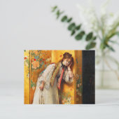 Nieuwsgierig door Alfred Stevens Briefkaart (Staand voorkant)